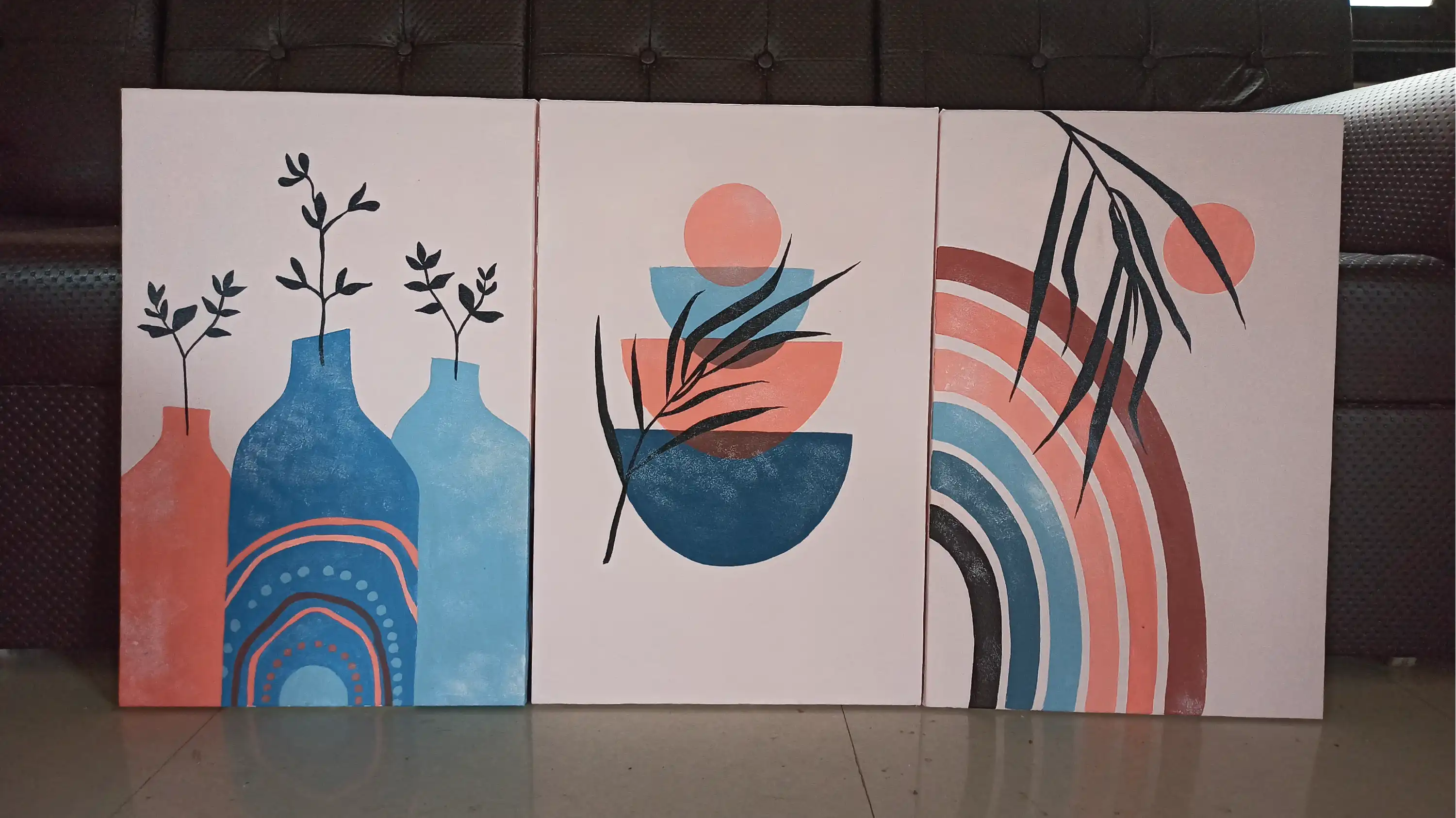 Boho Modern Wall Art Panels